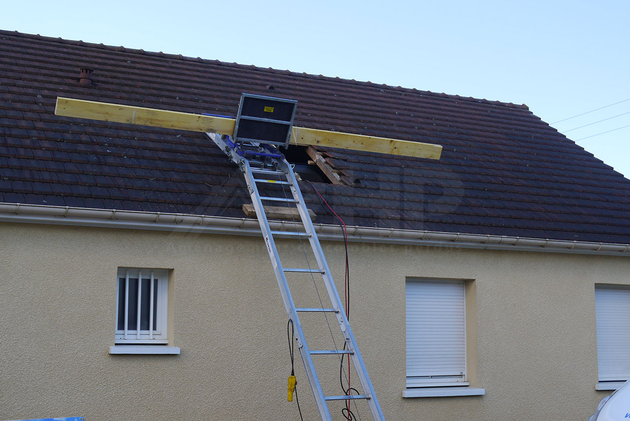 Pose d'une verrière extérieure